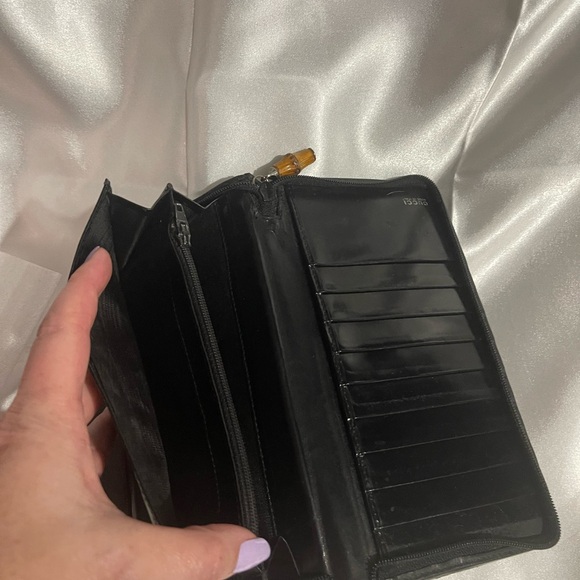 Gucci Rare Vintage Tom Ford Era Nylon Bamboo Long Wallet - Picture 10 of 16